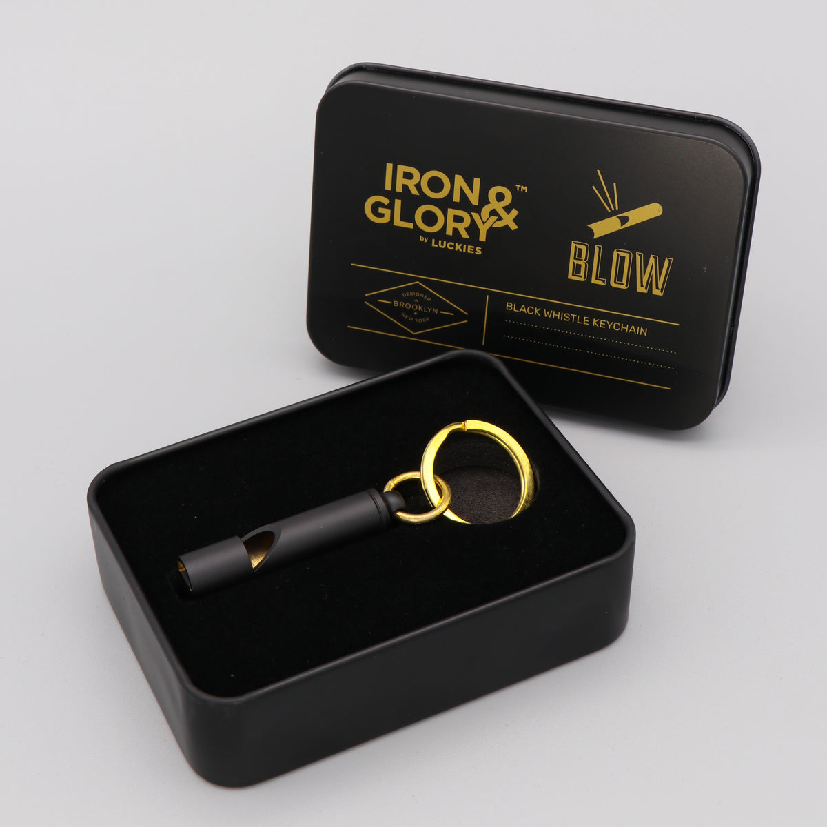 Whistle Keychain 'Blow' Iron and Glory Black Iron & Glory at an affordable  price with outstanding service to all our customers